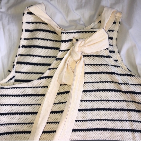 Madewell Striped Bow Back Tank - Picture 4 of 5